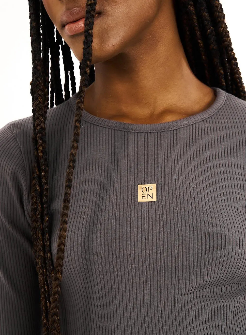 Blusa Roberta Open Cinza